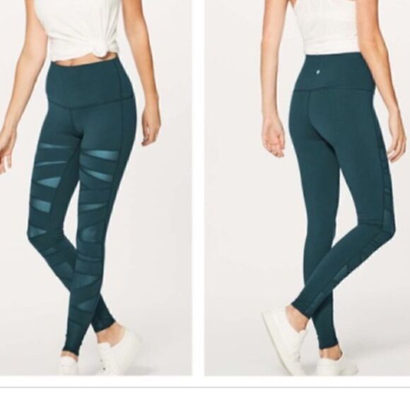 Lululemon tech mesh wunder under leggings sz 2 - Picture 2 of 2
